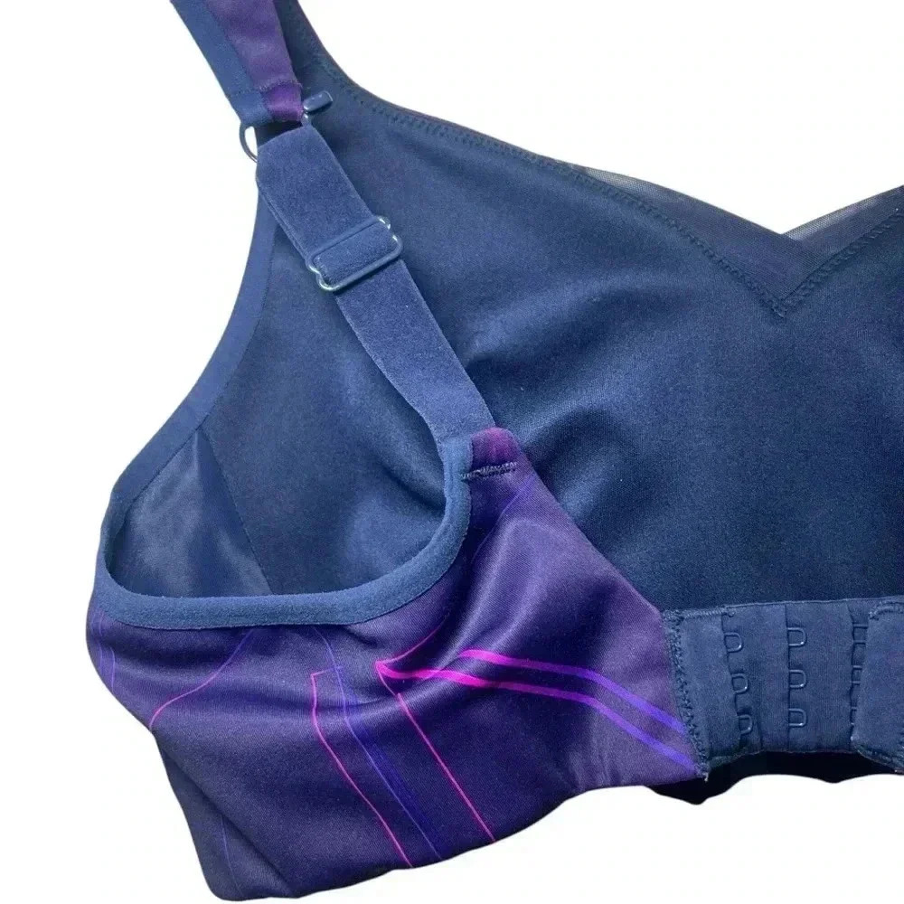 Women's Brooks Convertible Sports Bra Matrix Navy Print - Picture 12 of 16